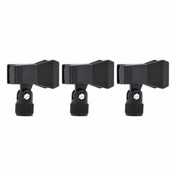 AmazonBasics Microphone Clip - Clothespin Style - 3-Pack (Renewed)