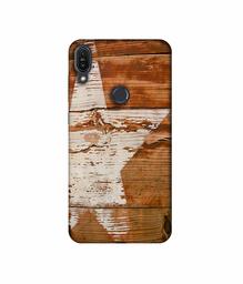 Amazon Brand - Solimo Designer Star Impression On Wood 3D Printed Hard Back Case Mobile Cover for Asus Zenfone Max Pro M1 ZB601KL