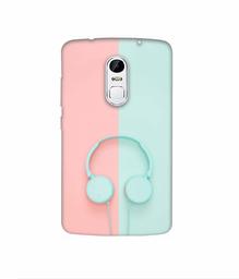 Amazon Brand - Solimo Designer Head Phone 3D Printed Hard Back Case Mobile Cover for Lenovo Vibe X3