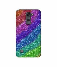 Amazon Brand - Solimo Designer Multicolor Sparkle 3D Printed Hard Back Case Mobile Cover for LG Stylus 2