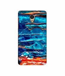 Amazon Brand - Solimo Designer Blue Oil Color 3D Printed Hard Back Case Mobile Cover for Lenovo P2