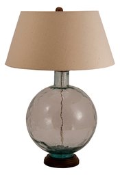 Pinzon Aquamarine Recyled Glass Table Lamp