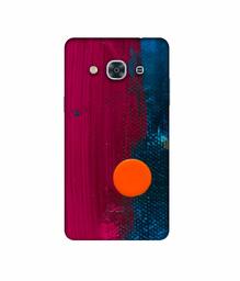 Amazon Brand - Solimo Designer Pink and Blue Brush Texture 3D Printed Hard Back Case Mobile Cover for Samsung Galaxy J3 Pro