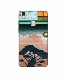 Amazon Brand - Solimo Designer Tree Painting 3D Printed Hard Back Case Mobile Cover for Vivo V3