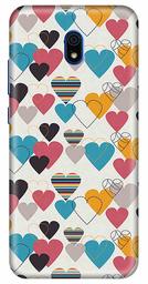 Amazon Brand - Solimo Designer Heart Pattern Design 3D Printed Hard Back Case Mobile Cover for Xiaomi Redmi 8A