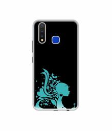 Amazon Brand - Solimo Designer Lady Vector N UV Printed Soft Back Case Mobile Cover for Vivo U20