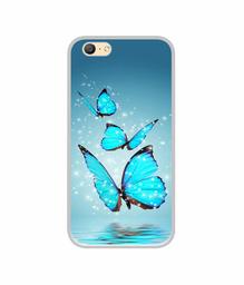 Amazon Brand - Solimo Designer Flying Butterflies UV Printed Soft Back Case Mobile Cover for Oppo A57