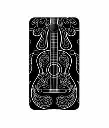 Amazon Brand - Solimo Designer White Gitar On Black 3D Printed Hard Back Case Mobile Cover for Microsoft Lumia 650