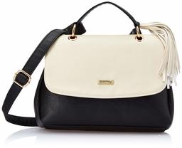 Amazon Brand - Eden & Ivy Women's Sling Bag (Black & Cream)