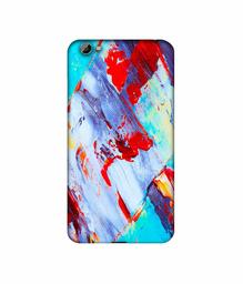 Amazon Brand - Solimo Designer Blue and Red Brush Texture 3D Printed Hard Back Case Mobile Cover for Vivo Y66