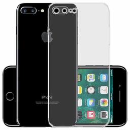 Amazon Brand - Solimo Anti Dust Plug Mobile Cover (Soft & Flexible Back case), for Apple iPhone 7 Plus/iPhone 8 Plus (Transparent)