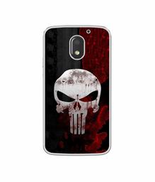 Amazon Brand - Solimo Designer Punisher Skull UV Printed Soft Back Case Mobile Cover for Motorola Moto E3 Power