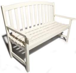 Strathwood Sheffield Bench, White