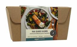 Amazon  Meal Kits,  Pan-Seared Salmon with Roasted Mediterranean Vegetables , Serves 2