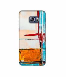 Amazon Brand - Solimo Designer Glass Paint 3D Printed Hard Back Case Mobile Cover for Samsung Galaxy S6 Edge Plus