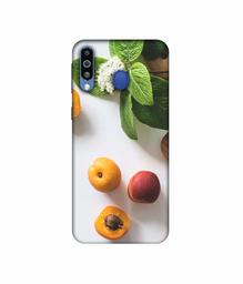 Amazon Brand - Solimo Designer Peal Fruit 3D Printed Hard Back Case Mobile Cover for Samsung Galaxy M21