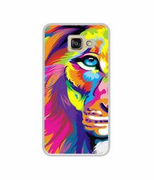 Amazon Brand - Solimo Designer Funny Cat Pattern Print UV Printed Soft Back Case Mobile Cover for Samsung Galaxy A5 (2016)