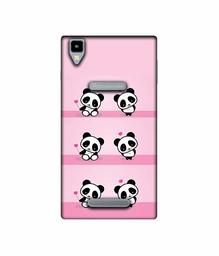 Amazon Brand - Solimo Designer Panda Pattern UV Printed Soft Back Case Mobile Cover for Panasonic Eluga A2