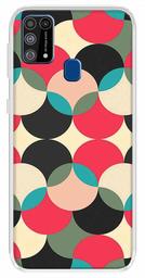 Amazon Brand - Solimo Designer Multicolor Colorful Circle Pattern Printed Soft Back Case Mobile Cover for Samsung Galaxy M31