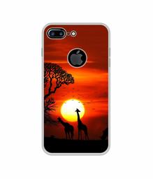 Amazon Brand - Solimo Designer Sunshade UV Printed Soft Back Case Mobile Cover for Apple iPhone 7 Plus (Logo Cut)