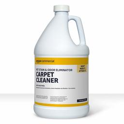 AmazonCommercial Pet Stain & Odor Eliminator Carpet Cleaner with Enzymes, 1-Gallon, 2-Pack (Renewed)