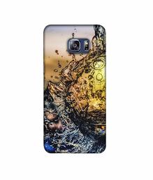 Amazon Brand - Solimo Designer Water Drop Reflection 3D Printed Hard Back Case Mobile Cover for Samsung Galaxy S6 Edge Plus