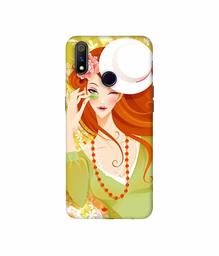 Amazon Brand - Solimo Designer Lady with Hat 3D Printed Hard Back Case Mobile Cover for Realme 3 Pro