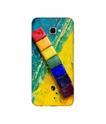 Amazon Brand - Solimo Designer Wax Color Blocks 3D Printed Hard Back Case Mobile Cover for Samsung Galaxy J4 Plus