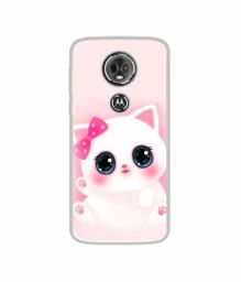 Amazon Brand - Solimo Designer Babby Kitty UV Printed Soft Back Case Mobile Cover for Motorola Moto E5 Plus