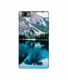 Amazon Brand - Solimo Designer Lake Mountain UV Printed Soft Back Case Mobile Cover for Lyf Wind 7