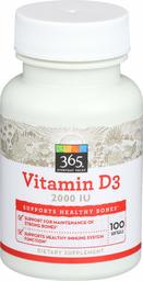 365 Everyday Value, Vitamin D3 2000 IU, 100 ct