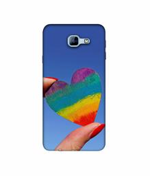 Amazon Brand - Solimo Designer Heart 3D Printed Hard Back Case Mobile Cover for Samsung Galaxy A8 (2016)