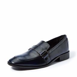 Amazon Brand - Symbol Men's Navy Leather Formal Shoes - 9 UK (AZ-WS-268A)