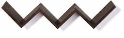 (Renewed) Amazon Brand - Solimo W-Shaped Floating Wall Shelf (Matte Finish, Wenge)