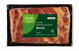 Fresh Brand – Thick Sliced Hickory Smoked Bacon, 40 oz