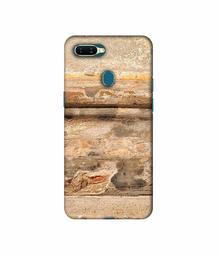 Amazon Brand - Solimo Designer Rushed Marble 3D Printed Hard Back Case Mobile Cover for Oppo A7