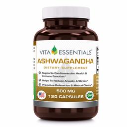 Vita Essentials Nutritional Supplements, Ashwagandha, 500 Mg, 120 Count