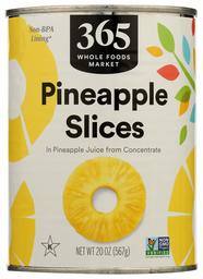 365 Everyday Value, Pineapple Slices in Pineapple Juice from Concentrate, 20 oz