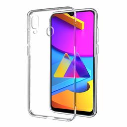 Amazon Brand - Solimo Mobile Cover (Soft & Flexible Back case) for Samsung Galaxy M10s (Transparent)