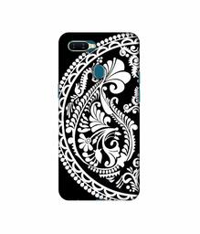 Amazon Brand - Solimo Designer Half Circle Rangoli 3D Printed Hard Back Case Mobile Cover for Oppo A7