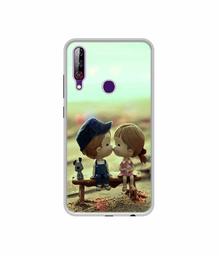 Amazon Brand - Solimo Designer Love Couples Pattern UV Printed Soft Back Case Mobile Cover for LG W30 Pro