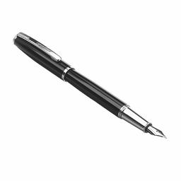 AmazonBasics Refillable Fountain Pen - Medium Point, Black Ink