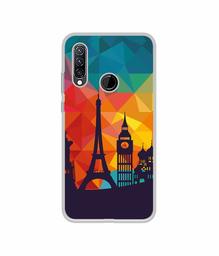 Amazon Brand - Solimo Designer Colored Paris UV Printed Soft Back Case Mobile Cover for Lenovo K10 Plus