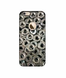 Amazon Brand - Solimo Designer Nut Bolt 3D Printed Hard Back Case Mobile Cover for Apple iPhone 6 / 6S (Logo Cut)