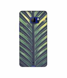 Amazon Brand - Solimo Designer Leaf Texture 3D Printed Hard Back Case Mobile Cover for HTC U Ultra