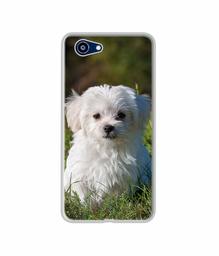 Amazon Brand - Solimo Designer White Dog UV Printed Soft Back Case Mobile Cover for Realme 1