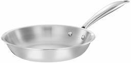 Amazon Brand - Solimo Tri-ply Stainless Steel Induction Base Frying Pan (20cm, 1L)