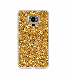 Amazon Brand - Solimo Designer Golden Sparkle UV Printed Soft Back Case Mobile Cover for Samsung Z4