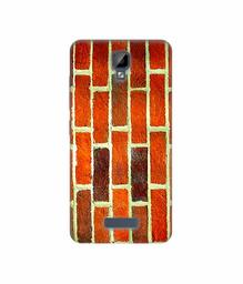 Amazon Brand - Solimo Designer Brick Texture 3D Printed Hard Back Case Mobile Cover for Gionee P7 Max