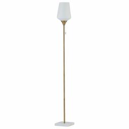 Rivet Harper Mid-Century Marble and Brass Floor Lamp, 71